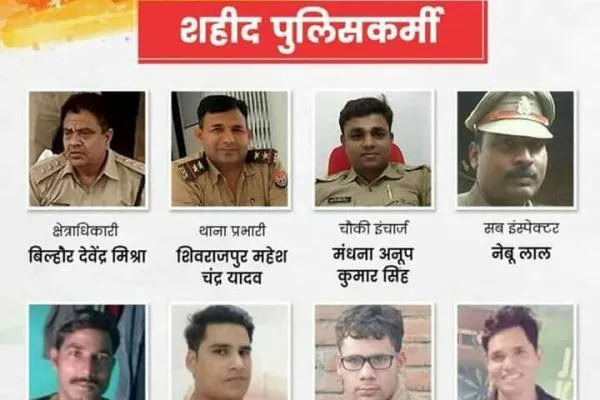 कानपुर कांड:पुलिस उपाधीक्षक देवेंद्र मिश्रा सहित शहीद हुए आठ पुलिसकर्मी इन जिलों के रहने वाले थे..घटना के बाद पसरा है मातम..!