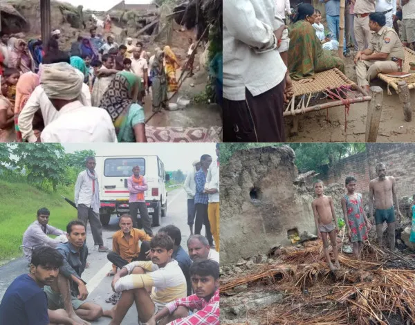 Fatehpur News: फतेहपुर में आफ़त की बारिश दर्जनो कच्चे मकान जमींदोज तीन की मौत कई घायल