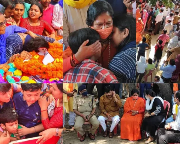 Martyrs Soldier Fatehpur:शहीद जवान का शव फतेहपुर पहुँचा.हर आँख नम जुबां पर 'जय हिंद'