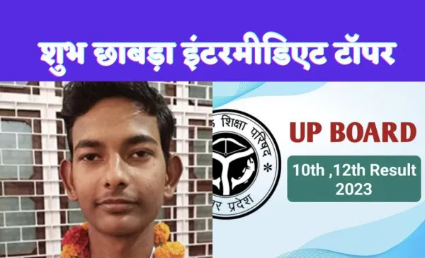 UP Board Intermediate Topper Shubh Chhabda : यूपी बोर्ड की इंटरमीडिएट परीक्षा में महोबा के शुभ छाबड़ा ने किया टॉप