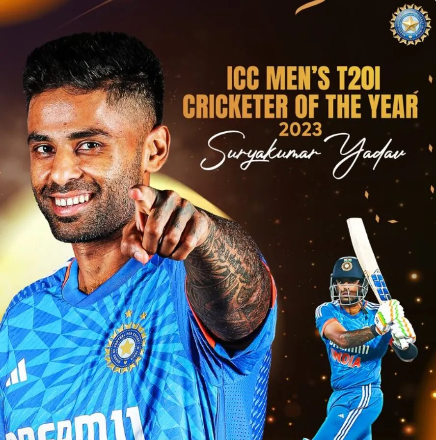 Surya Kumar Yadav News: टीम इंडिया के धाकड़ बल्लेबाज सूर्यकुमार यादव को ICC ने दूसरी दफा चुना 'टी-20 क्रिकेटर ऑफ द ईयर'