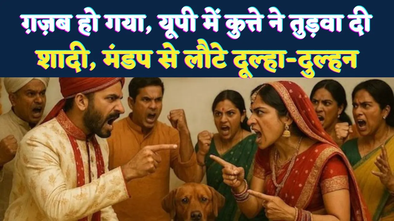 फेरे से पहले भौंक उठा विवाद! फतेहपुर में कुत्ते की एंट्री से टूटी शादी, मैरिज हॉल बना अखाड़ा