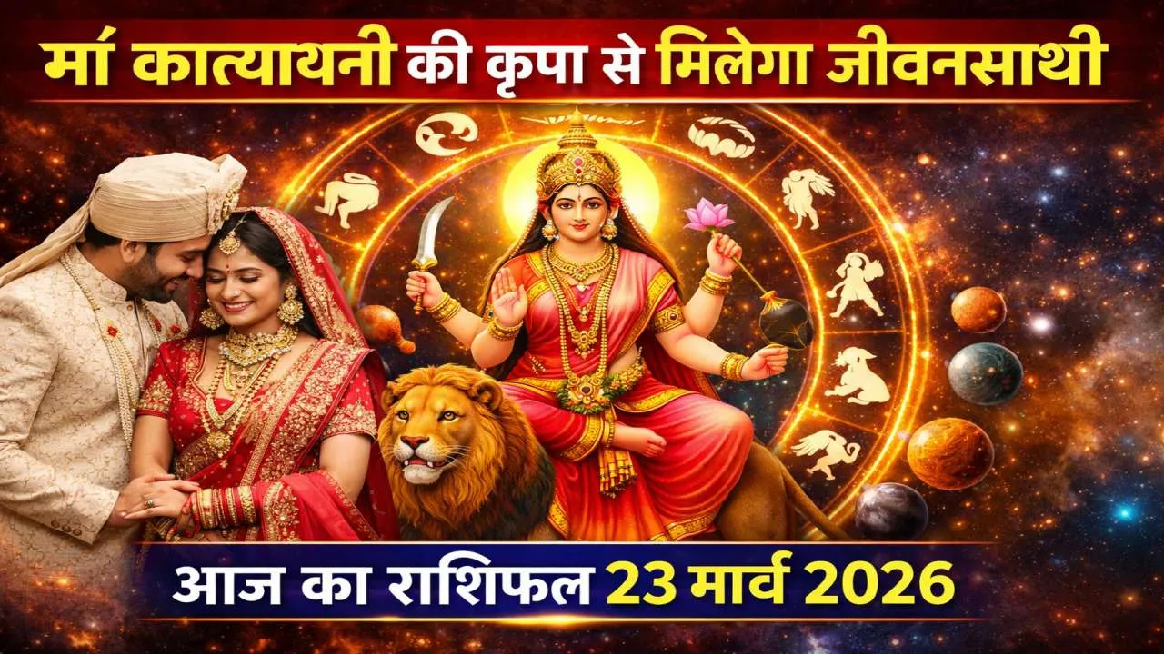 आज का राशिफल (Aaj Ka Rashifal) 24 मार्च 2026: नवरात्र में मां कात्यायनी की कृपा से मिलेगा जीवनसाथी, जानिए दैनिक भाग्यफल