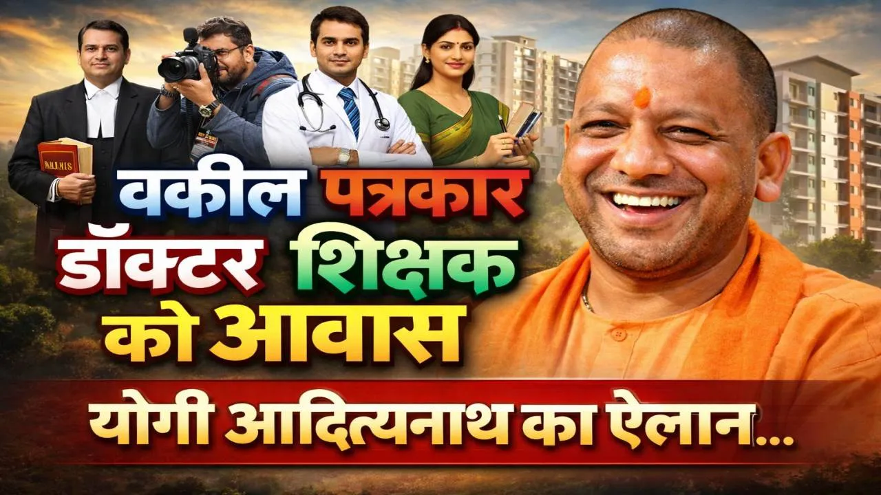 UP में माफियाओं से जमीनें छीन बनेंगे घर: वकील, पत्रकार, शिक्षक और डॉक्टरों को मिलेगा आवास ! योगी का बड़ा ऐलान