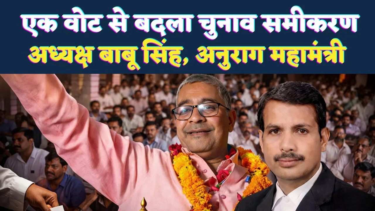 फतेहपुर बार चुनाव 2026: एक वोट ने पलटा समीकरण, बाबू सिंह यादव बने अध्यक्ष, अनुराग मिश्रा महामंत्री