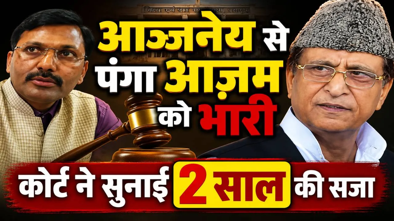 आजम खान को बड़ा झटका: IAS आन्जनेय कुमार पर टिप्पणी करना पड़ा भारी, कोर्ट ने सुनाई 2 साल की सजा