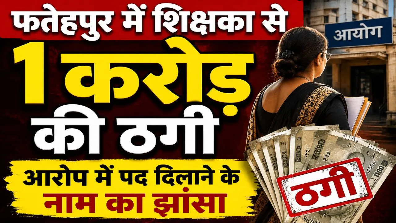 Fatehpur News: फतेहपुर में प्रधानाध्यापिका से 10000000 की ठगी ! पद दिलाने के नाम पर दिया झांसा, दर्ज हुआ मुकदमा