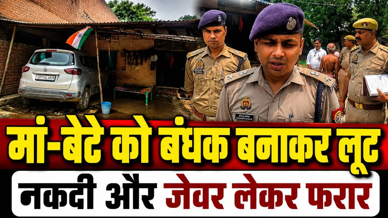 Fatehpur News: फतेहपुर में नकाबपोश बदमाशों का धावा, मां-बेटे को तमंचे के बल पर बनाया बंधक, कैश और जेवर लेकर भागे