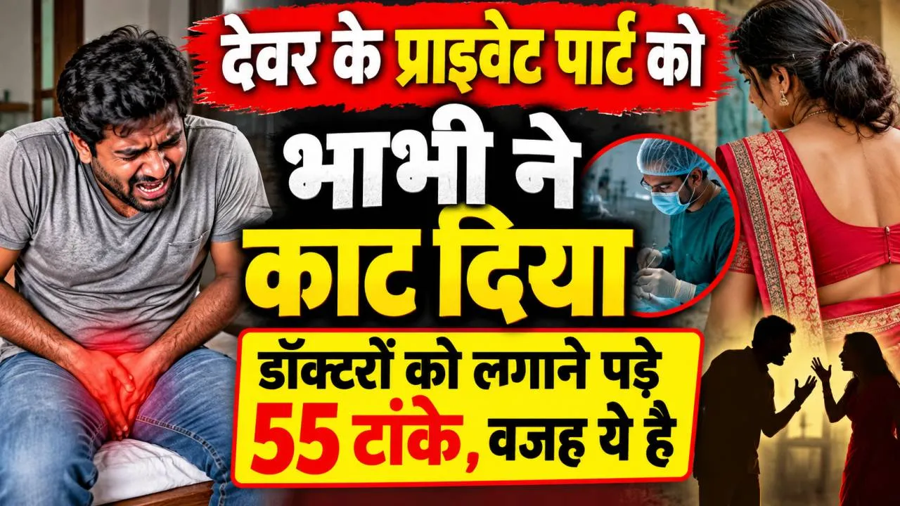 Kanpur News: कानपुर में अपने देवर के प्राइवेट पार्ट को भाभी ने दांतों से काट डाला! डॉक्टरों को लगाने पड़े 55 टांके