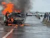 Road accident In Saharanpur : देहरादून-अंबाला हाइवे पर ट्रक की टक्कर से लगी भीषण आग, कार सवार चार की मौत