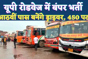 UP News: यूपी रोडवेज में बंपर भर्ती ! आठवीं पास बनेंगे बस ड्राइवर, इस तारीख को लग रहा है रोजगार मेला