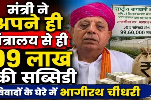 केंद्रीय मंत्री को 99.60 लाख की सब्सिडी: अपने ही मंत्रालय की योजना से लाभ मिलने पर उठा विवाद, जानिए पूरा मामला